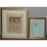 Edna Hibel, The other is an edition of 275, 2 Signed Lithographs 1 Hand Colored