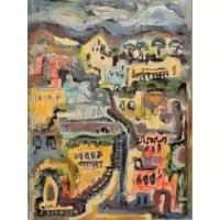 Zippora Brenner, Jerusalem, Mixed Media on Paper