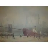Johann Berthelsen, O/B Brooklyn Bridge & Tugboat