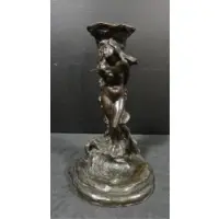Richard E. Brooks, Richard Edwin Brooks, American, 1865 - 1919, Bronze Figural Candlestick