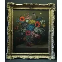 Jan Van Doust, O/C Floral Still Life