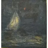 O/C of Sailing Ship on Black Sea by Gandy Brodie, sold May 2009