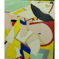 Knox Martin, Knox Martin, American, 1923 -, 1971 Oil and Collage on Canvas Signed and dated lower right