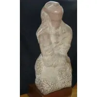 Jose de Creeft, Vision, Whitney-Exhibited 1954 Marble titled "Vision" and "Invocation"