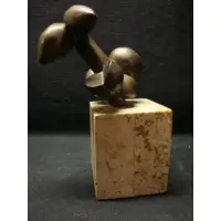 Roger Kuntz - The Shadow Between Representation and Abstraction by Roger Edward Kuntz, Modernist Bronze Sculpture, sold May 2009