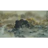 Stephen Lowe, Stephen Lowe, Chinese-Canadian, 1938 - 1975, Watercolor of Chinese landscape