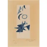 Georges Braque, Georges Braque, French, 1882-1963, Color Aquatint from Le Tir a L'Arc Artist signed and number 57/70