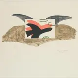 Georges Braque, Untitled, Color Litho for Poster for Rene Char