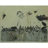 Leonard Baskin, Beatitudes, Woodcut "Beatitudes" After a painting by Ben Shawn