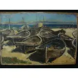 Title verso on top stretcher by Maurice Grosser, sold May 2009