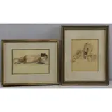 Raphael Soyer, Untitled, Two Works on Paper