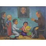 Raymundo Solis Zaragoza, Autorretrato, 1963 Oil on Canvas "Autorretrato"