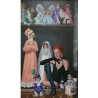 Peter Grass, Old Friends, Oil on Canvas "Old Friends"