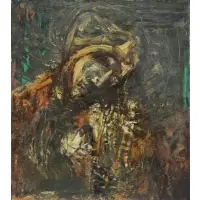 Joachim Probst, Mother of Christ, 1956 Oil on Canvas