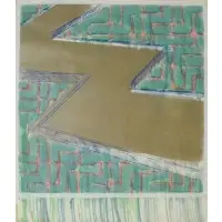Richard Smith, R. Smith 82, Abstract Watercolor and Pastel on Paper