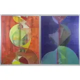 Viktor Majdandžic, Autumn, 2010, Two Abstract Acrylics on Masonite