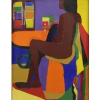 Dindga McCannon, Black Girl, Acrylic on Canvas
