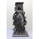 Anatole Jean Guillot, Rebecca at the Well, Large Bronze "Rebecca at the Well" Sculpture