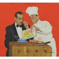 Life Magazine by Richard Sargent, Casein on Whatman Board, sold Oct 2015