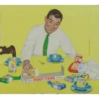 Post Tens by Richard Sargent, Casein on Whatman board, sold Oct 2015