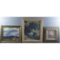 Richard Sargent, Untitled, 3 Acrylic on Canvas Ronda, Spain Landscapes