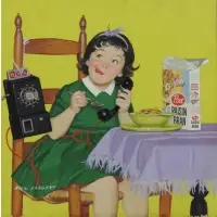 Life Magazine by Richard Sargent, Casein on Board, sold Oct 2015