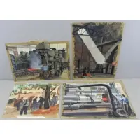 Richard Sargent, Richard (Dick) Sargent (American, 1911 - 1978), 4 Industrial Watercolors