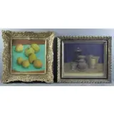 Richard Sargent, Untitled, 2 Acrylic on Canvas Still Lifes