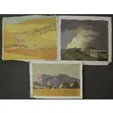 Richard Sargent, Untitled, 3 Acrylic on Canvas Landscapes Near Ronda, Spain