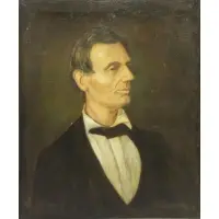 Cloyd Boykin, Portrait of Abraham Lincoln, Oil on Canvas