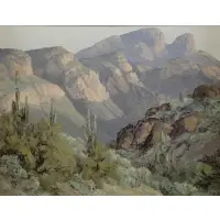 Bill Freeman, Rugged Country, Oil on Canvas