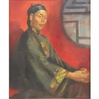 Harry Ekmann, Korean Elder., Oil on Canvas