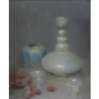 Dimitri Romanovski, Art Glass, Oil on Canvas "Art Glass"