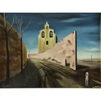 Alvaro Guillot, La Chapelle Perplexe, 1964, Oil on Canvas