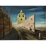 Alvaro Guillot, La Chapelle Perplexe, 1964, Oil on Canvas