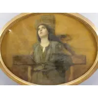 Felix Ehrlich, Woman on Cross, Oil on Canvas