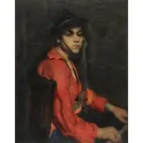 Adrian Lamb, Portrait of a Young Man, Oil on Canvas