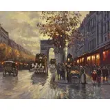 LâArc de Triomphe by R. Oil on Canvas Owen, sold Jan 2016