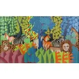 Louis Rosemond, Jungle Scene, Oil on Canvas