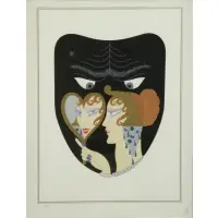 Erte. Serigraph. "Envy", Romain (Erte) De Tirtoff (Russian/French/American, 1892-1990)