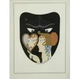 Erte. Serigraph. "Envy", Romain (Erte) De Tirtoff (Russian/French/American, 1892-1990)