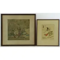 Untitled by Elyse Ashe Lord, Two Color Etchings, sold Apr 2016