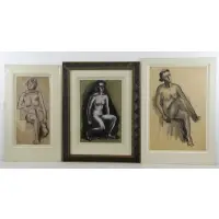 Haley Lever, Untitled, Charcoal and pastel on paper