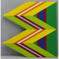 Reginald Holmes, Untitled Abstract, 1970, Oil on Shaped Canvas