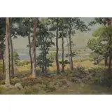 Robert Broderick, Westerly Rhode Island Landscape, Oil on Canvas