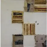 Shingo Kusuda, Work No. 4, Mixed Media on Masonite "Work No. 4"
