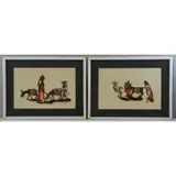 Leo Poloti, Untitled, Two 1935 Watercolor Illustrations