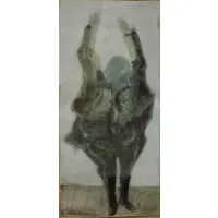 Robert Andrew Parker, Robert Andrew Parker VII. 31.96, Watercolor of a Figure