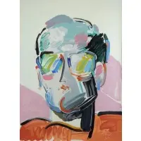 Neoman by Peter Max, Large Serigraph, "Neoman", sold Dec 2014