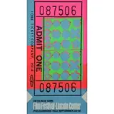 Andy Warhol, Lincoln Center Ticket For the Fifth New York Film Festival, 1967, Serigraph